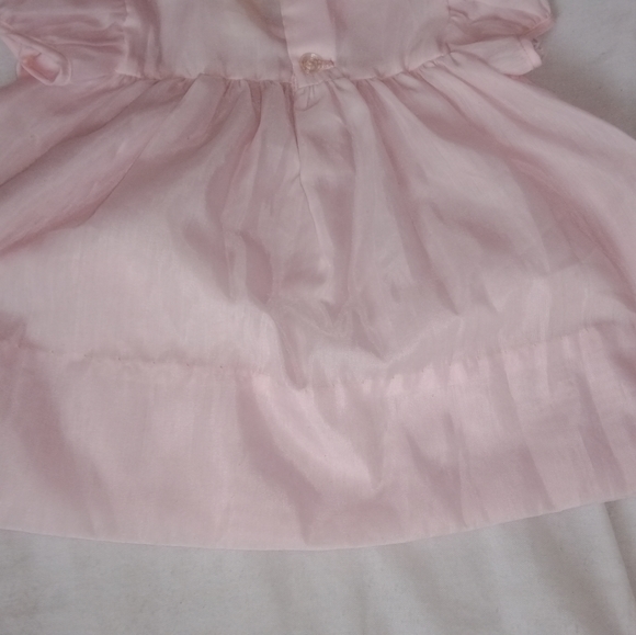 Vintage Aldenette Baby Dress Pink Layered Size 9MO - Picture 12 of 13